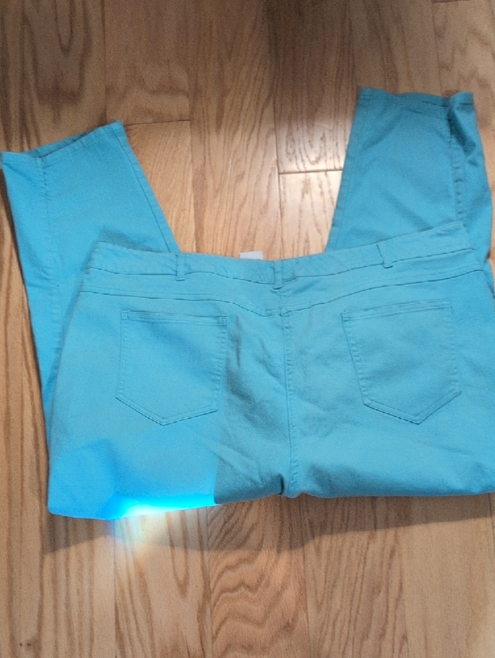 Ruby Rd. Pale Baby Blue Women's Pants - Picture 2 of 4
